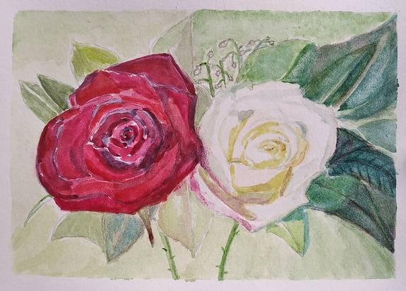 Regalar arte y flores a la vez.