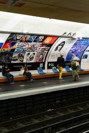 Affiches 11 et 12 Expo Métro Paris 2020 Chaussée d'Antin La Fayette. 