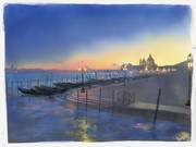 A fairy sunset in a lonely Venice. 