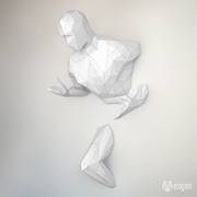 Running man papercraft. Ecogami