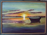 Coucher de soleil sur l'étang du Canet 7. 