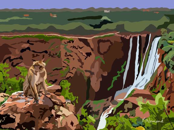 2022-05-01 Maroc les cascades d’Ouzoud. Michel Normand Michel Normand