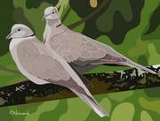 2024-10-22 Oiseaux de jardin - Tourterelles turques. 