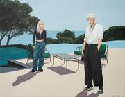 Contemporary portrait «a Terrace with a View of the Sea». 