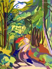 2025-05-30 Suzanne Valadon Copie « Sous-bois 1914). 