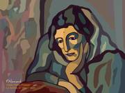 2025-07-11 Copie Pablo Picasso (21 ans) La femme en bleu (1902). 