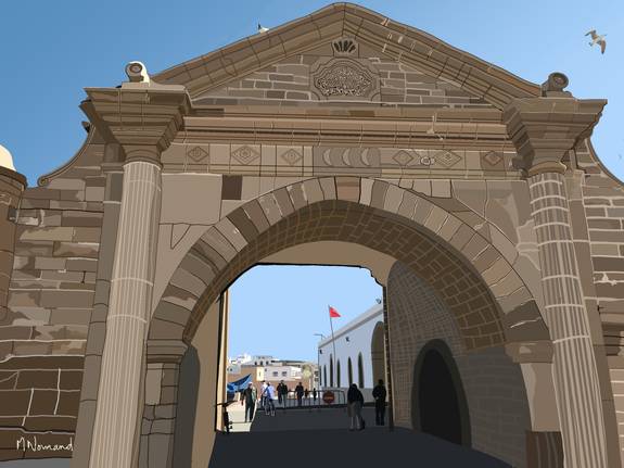 2025-07-24 Maroc–Essaouira Porte de La Médina. Michel Normand Michel Normand