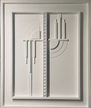 Chrysler n-y- Relief monochrome blanc. Philippe Garnier De La Baudiniere