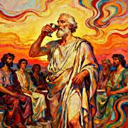Socrates drinks the Hemlock. George Hutton Hunter