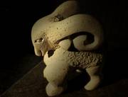 Bouc_Sculpture_Statue en pierre_Art_Décoration. Troubaraca_Art