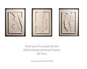 Série pour le projet du bar Hôtel Intercontinental Opéra de Paris. Philippe Garnier De La Baudiniere